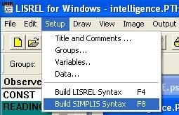 آموزش نحوه ساخت syntax با لیزرل (LISREL)